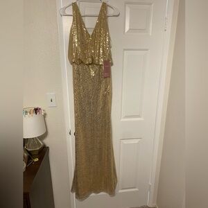 Gold Sequin Dress